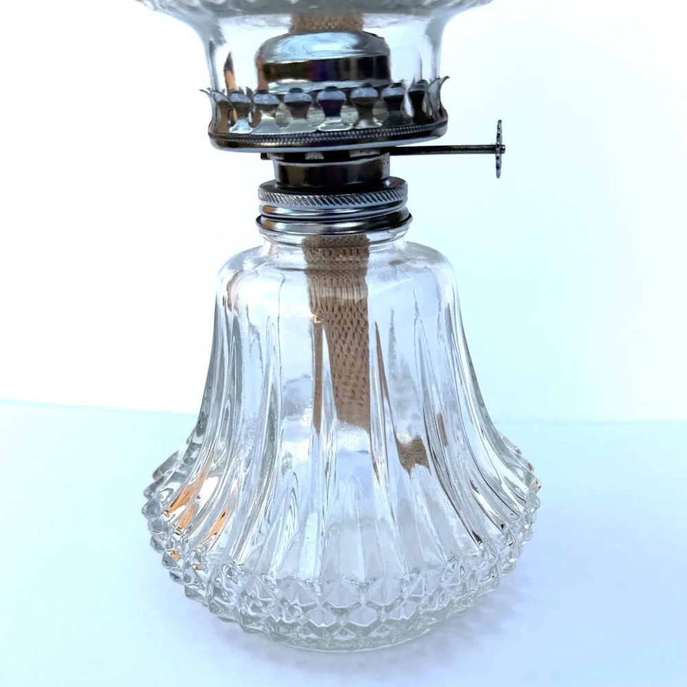 💖 Lamplight Farms NEW Elegant Clear Glass Lamp